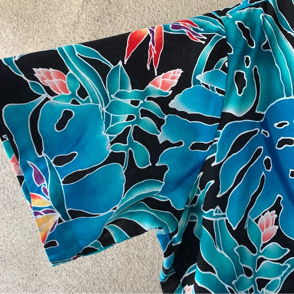 🌴”Hilo Hattie” Men’s Hawaiian Aloha Camp Shirt size L - Picture 6 of 10